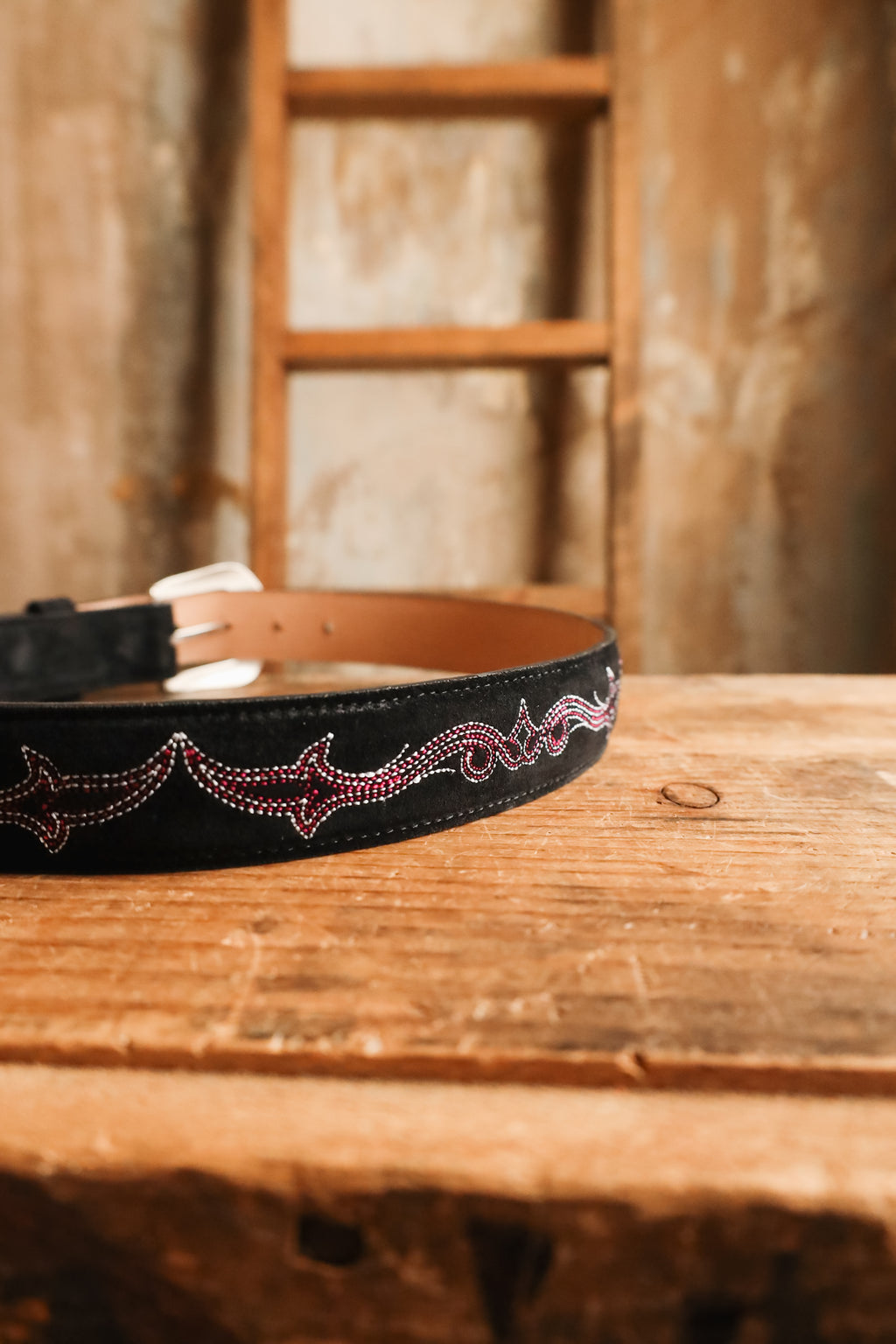 R. Watson Suede Chocolate Belt – Maverick Fine Western Wear