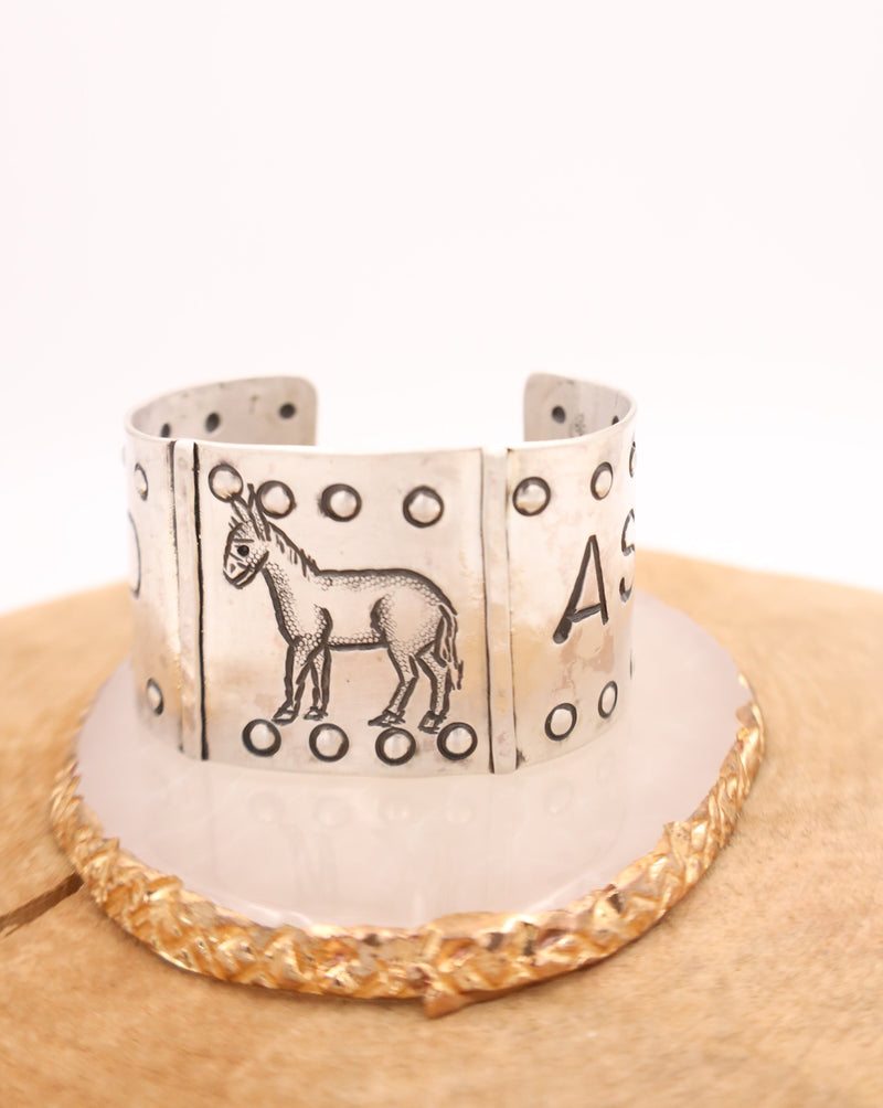 MARGARET SULLIVAN BAD ASS WITH STERLING SILVER DOTS CUFF