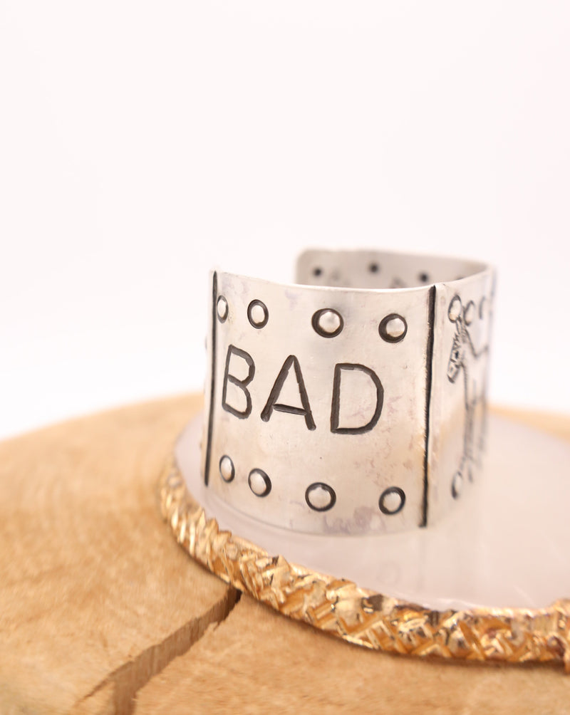 MARGARET SULLIVAN BAD ASS WITH STERLING SILVER DOTS CUFF