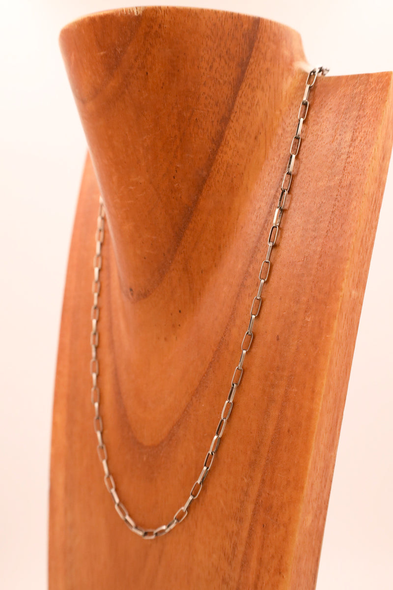 24" paperclip chain necklace