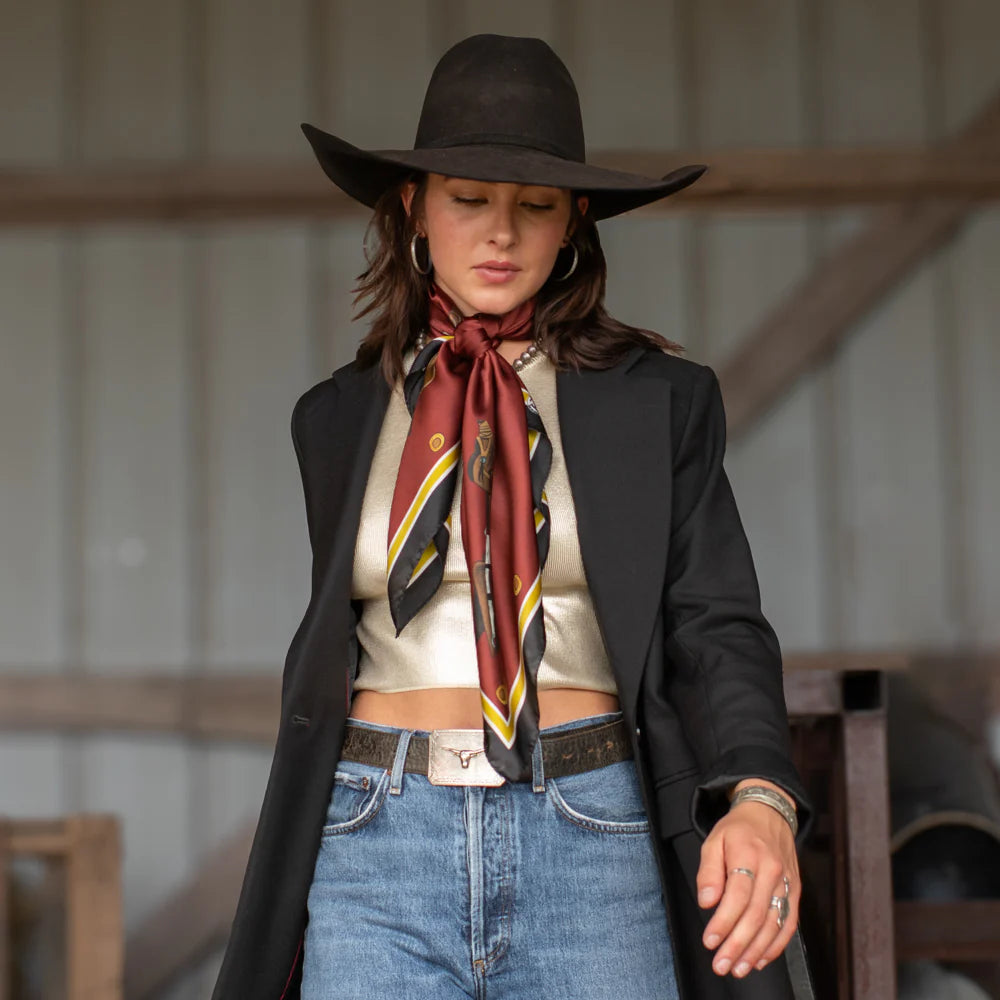 Foulard Couissant Western Berry Sauvage - Mann Creek - Fabriqué Aux USA