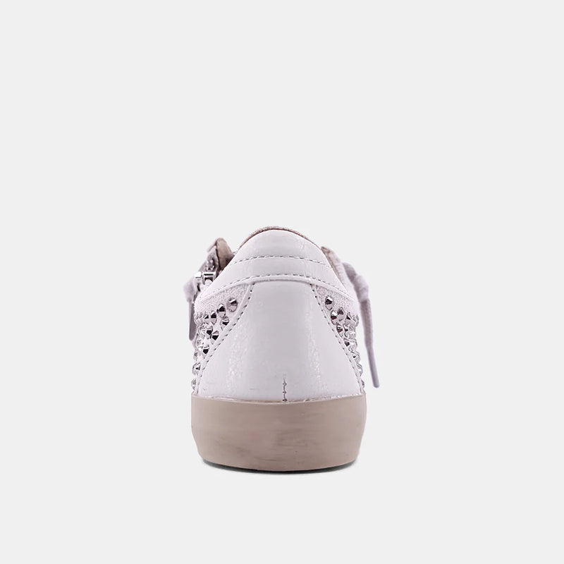 STUDDED SNEAKER WITH WHITE STAR ON SIDE