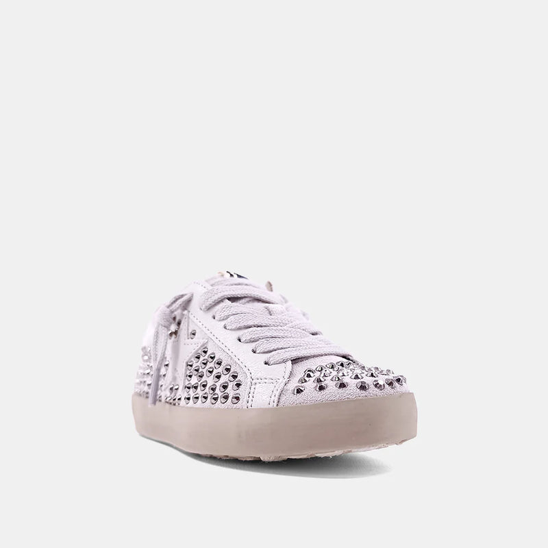 STUDDED SNEAKER WITH WHITE STAR ON SIDE