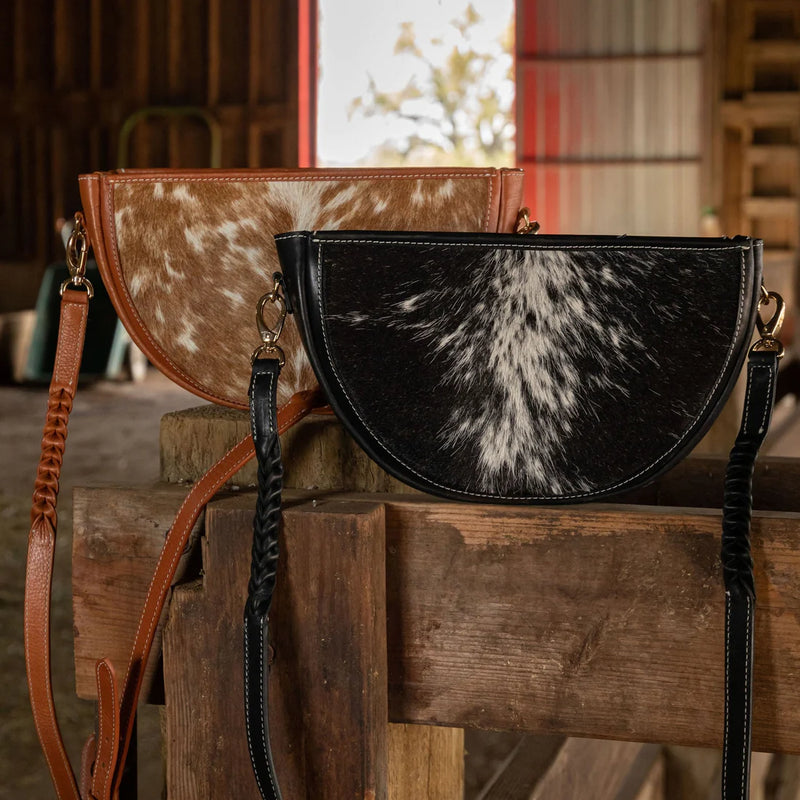 WESTERN AND CO. JUST A PHASE CROSSBODY BAG- BLACK
