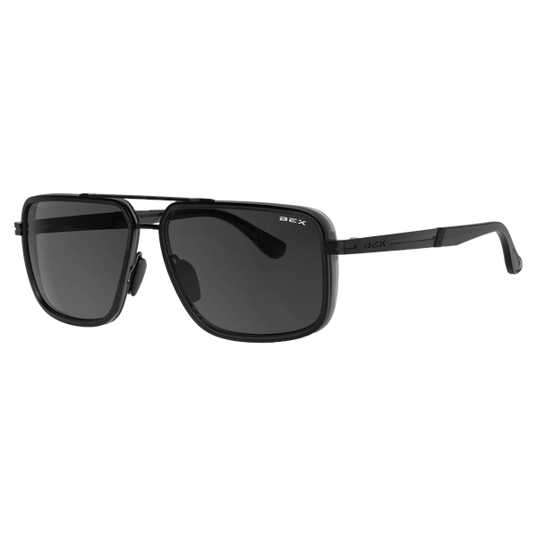BEX DUSK MATTE BLACK AND GRAY SOLID SUNGLASSES