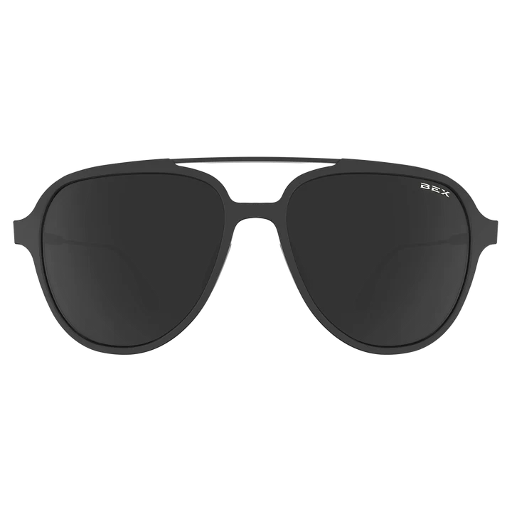 BLACK SUNGLASSES WITH SILVER FRAMES