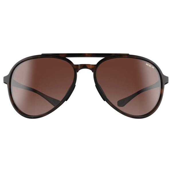 BEX WESLEY LITE TORTOISE, BROWN AND SILVER SUNGLASSES