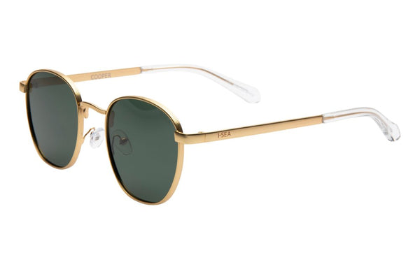 GOLD FRAME WITH GREEN LENSE SUNGLASSES