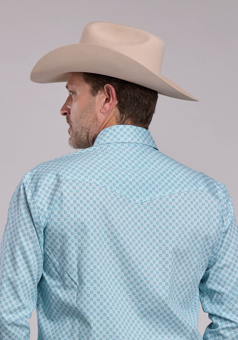 Roper Men's Long Sleeve Snap Four Point Foulard Shirt