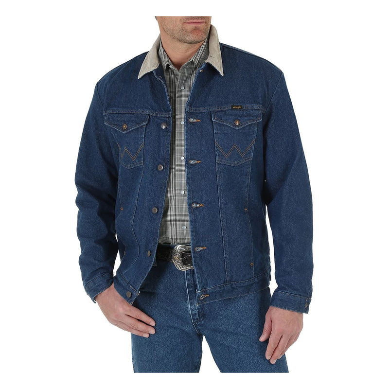 Wrangler Blanket Lined Corduroy Collar Denim Jacket