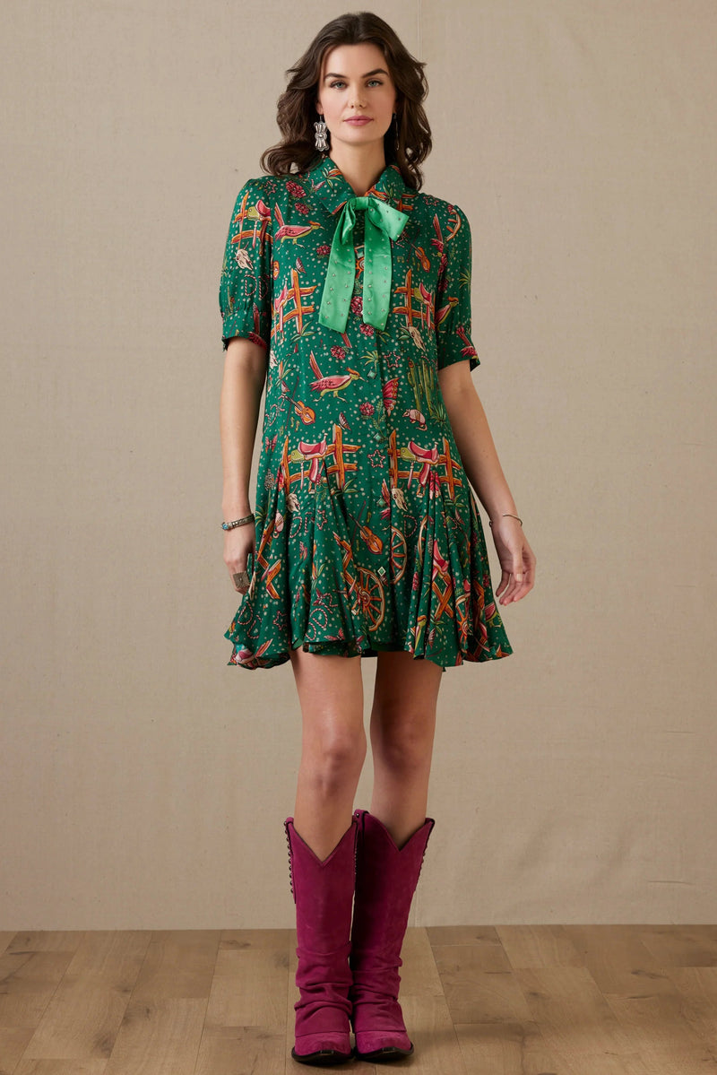 Double D Ranch Rhinestone Suits & Cowboy Boots Dress