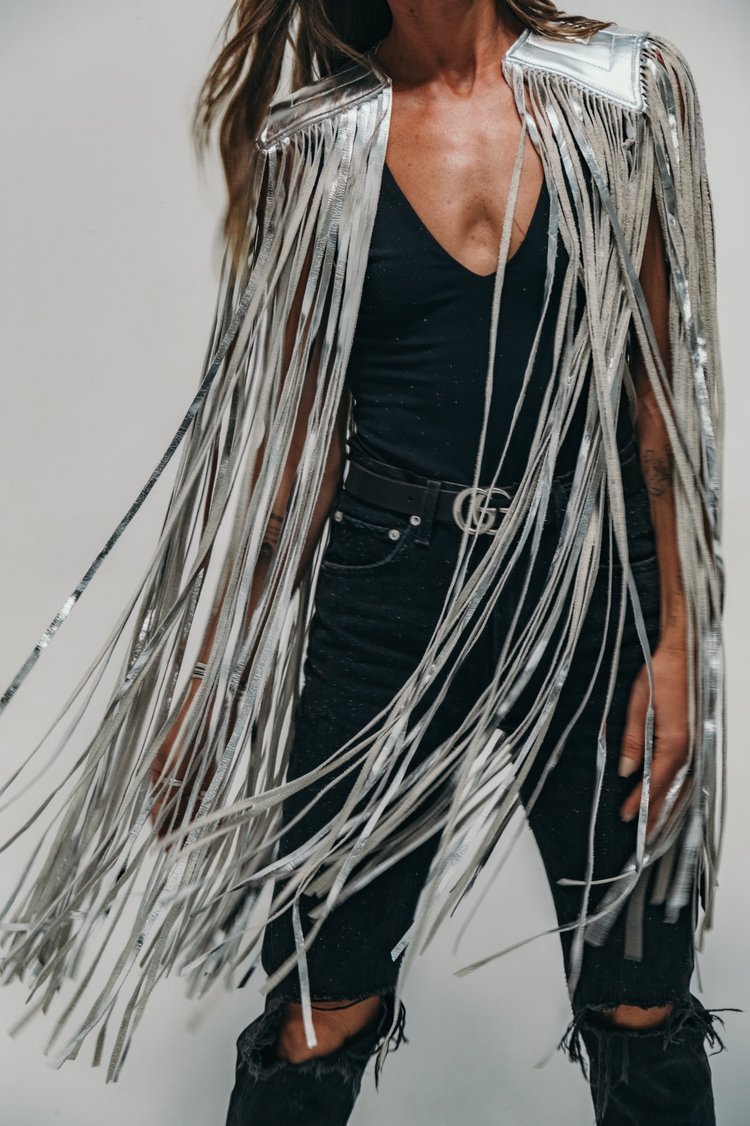 Hannah Mead Levy 777 Leather Cape