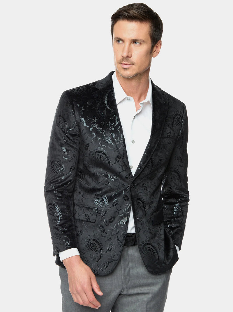 ROBERT GRAHAM ABNEY BLACK SPORT COAT