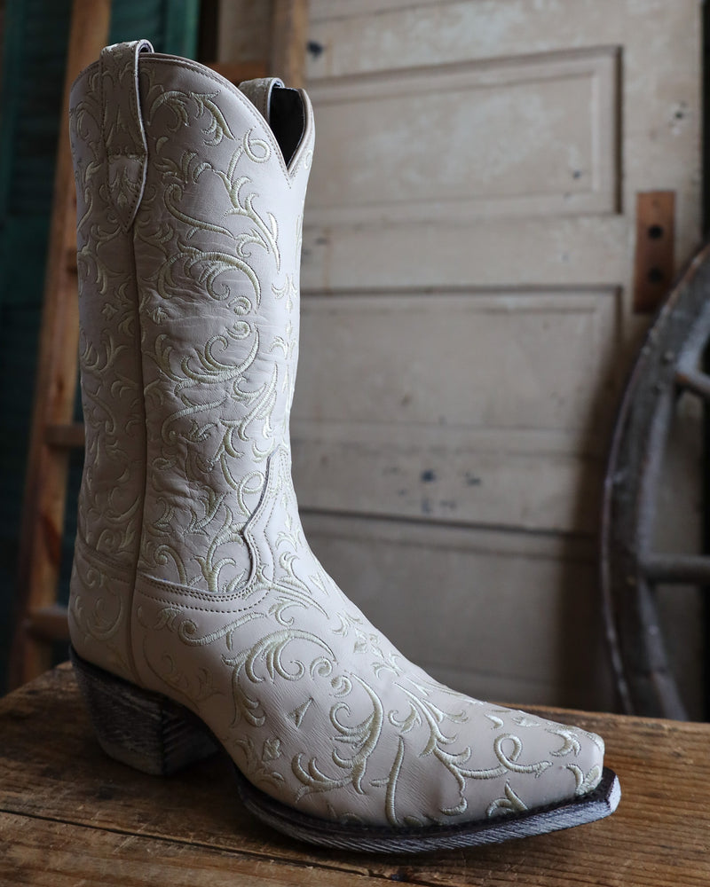 CABORCA SILVER GRETA MISSOURI BONE BOOT