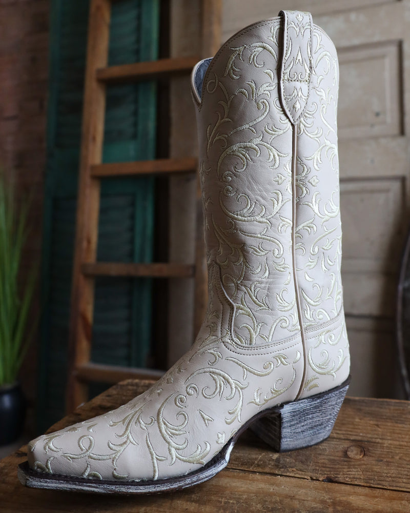 CABORCA SILVER GRETA MISSOURI BONE BOOT