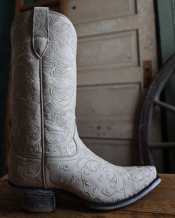 CABORCA SILVER GRETA MISSOURI BONE BOOT