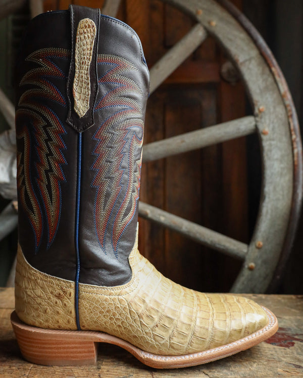 R. Watson Saddle Caiman Belly Boot 
