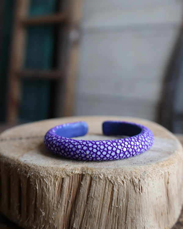 10mm STINGRAY FLAT CUFF- PURPLE