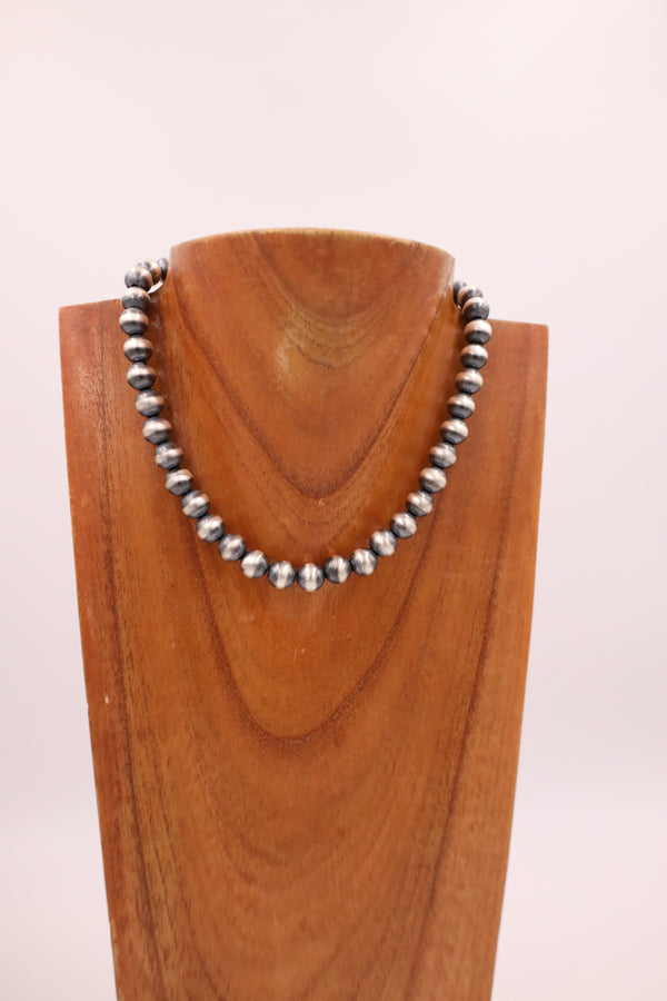 Sterling Silver Navajo Pearl 16" 10MM Necklace