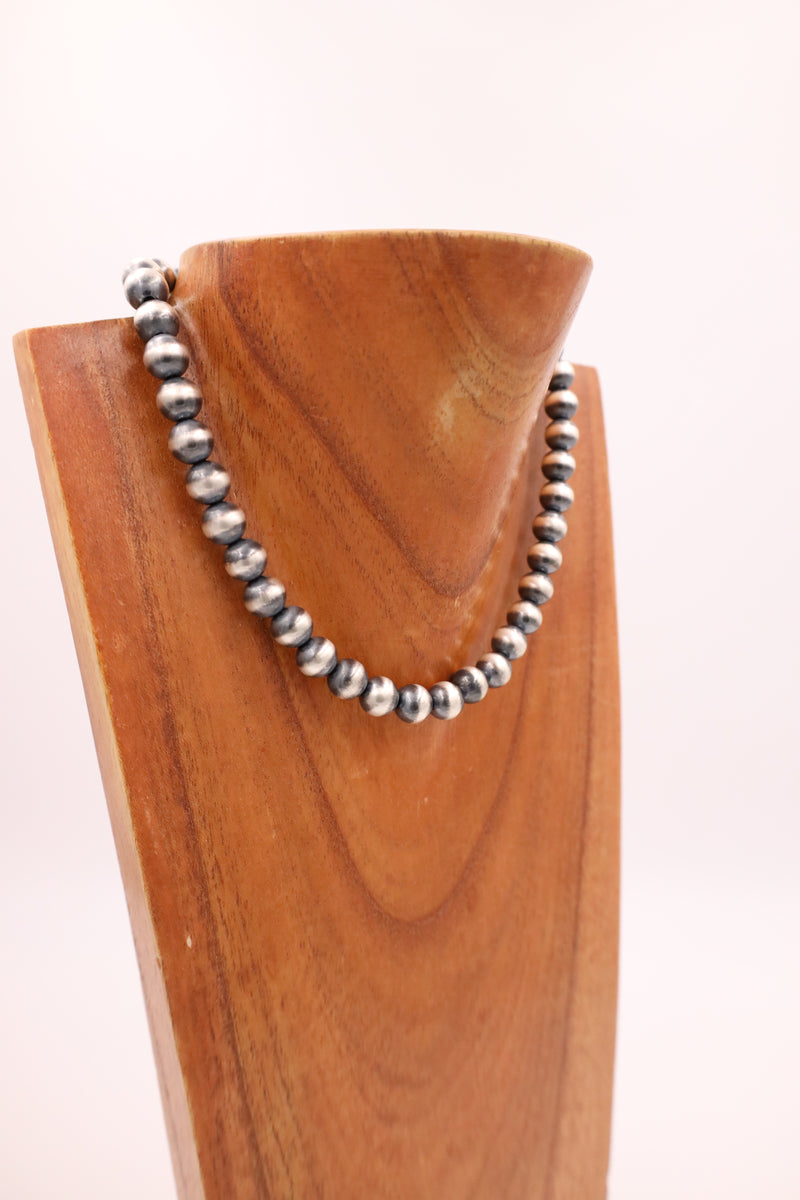 Sterling Silver Navajo Pearl 16" 10MM Necklace