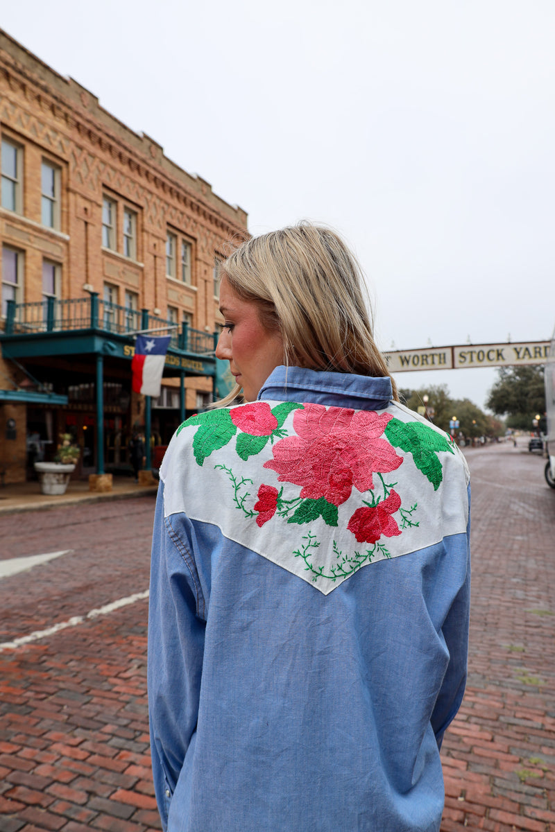 Totem Embroidery Roses Blouse