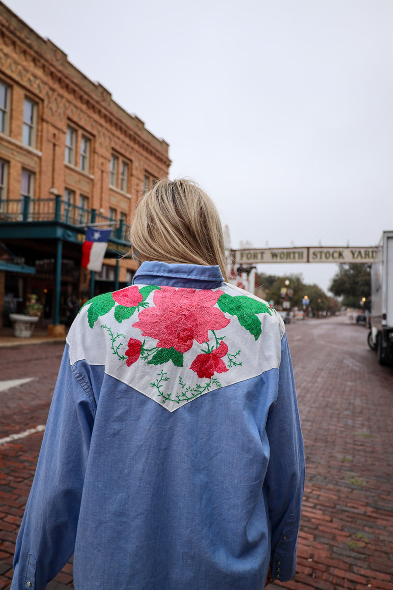 Totem Embroidery Roses Blouse