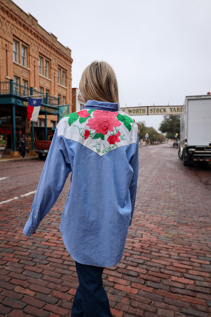 Totem Embroidery Roses Blouse