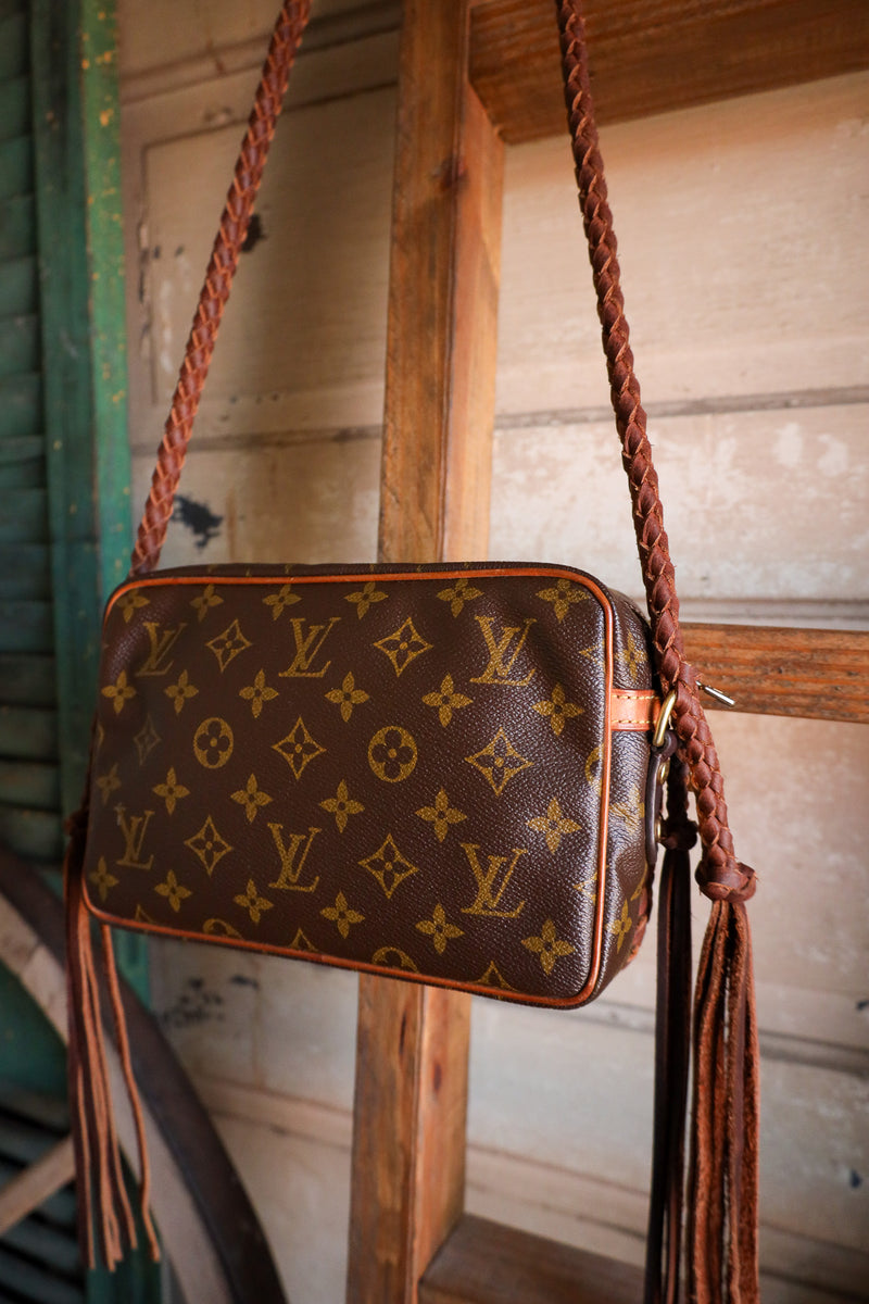 Leather and Vodka Compiegne 23 Chocolate Braided Handbag
