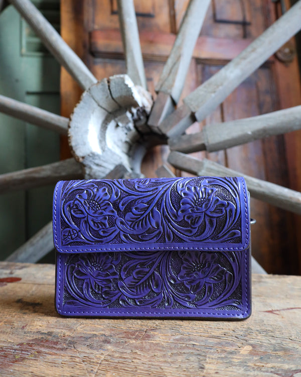 American Darling Tooled Purple Crossbody