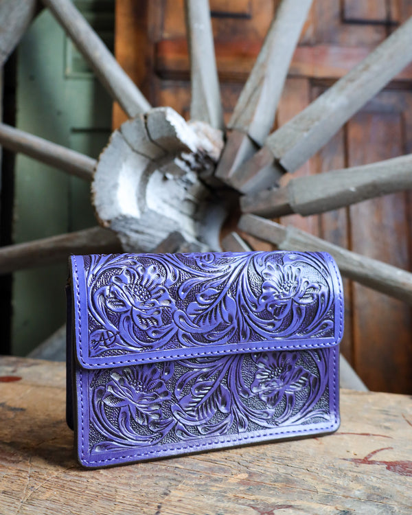 American Darling Tooled Purple Crossbody