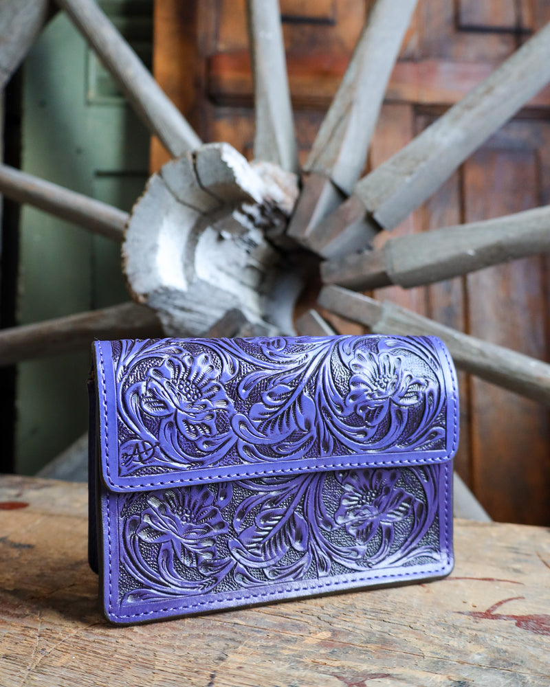 American Darling Tooled Purple Crossbody