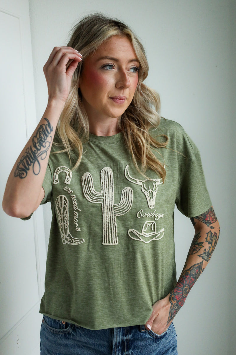 Howdy Hanny We Need More Cowboys Tee