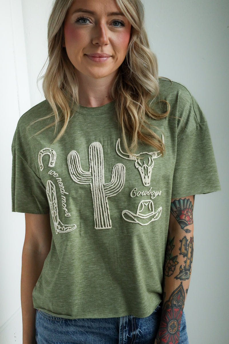 Howdy Hanny We Need More Cowboys Tee