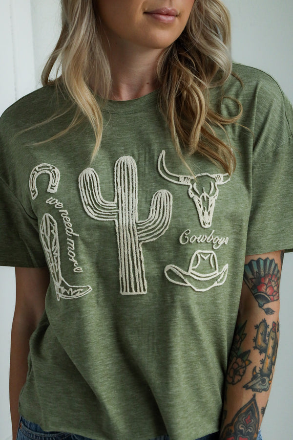 Howdy Hanny We Need More Cowboys Tee