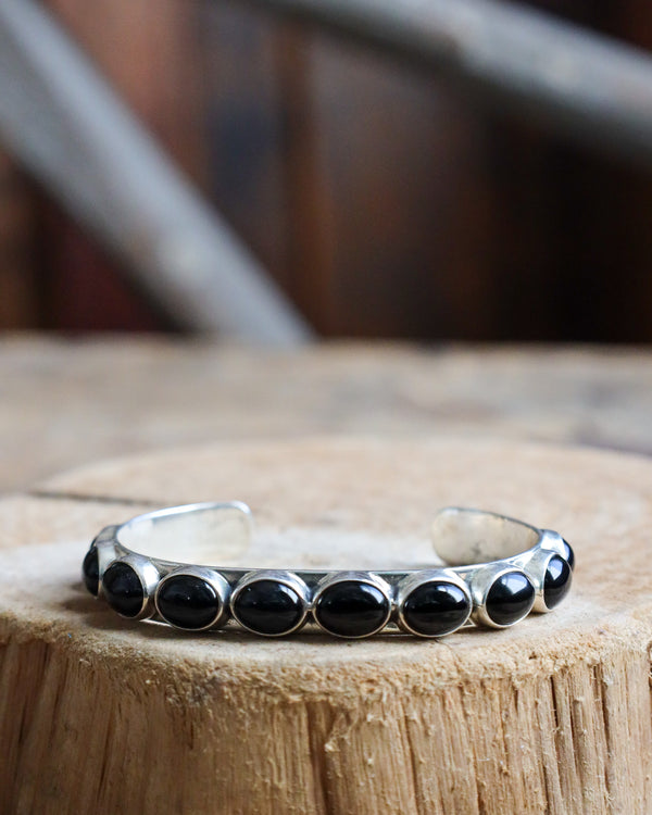 Federico 10 Onyx Ovals Cuff 