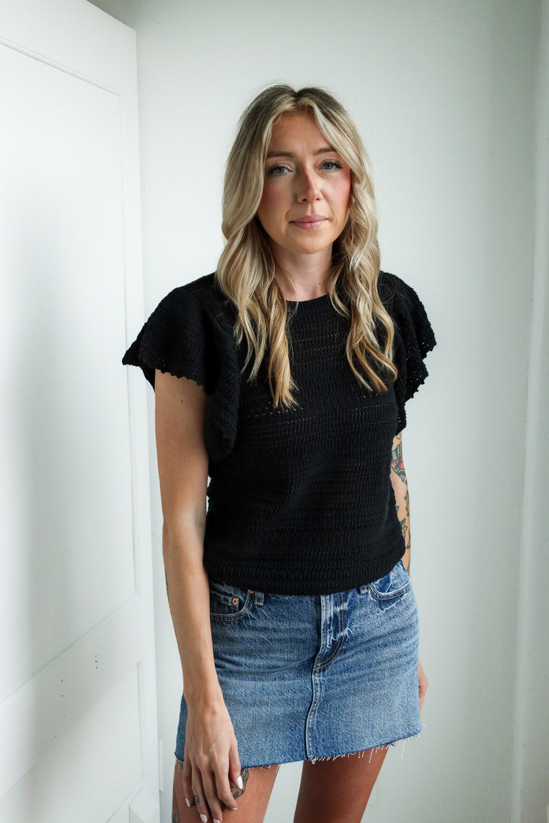 Dylan Chloe Crochet Top 