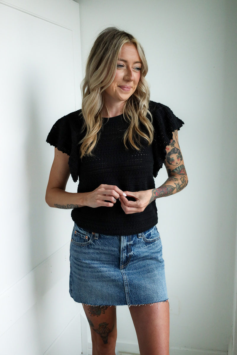 Dylan Chloe Crochet Top 