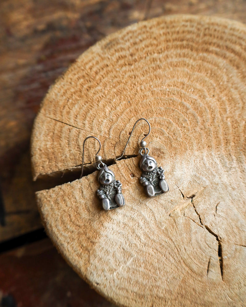 Vintage Native Doll Silver Earring