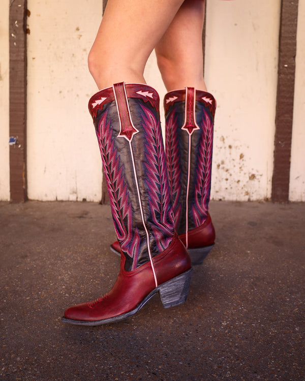 YIPPEE KI YAY WOMEN'S RED YUCATAN BOOT