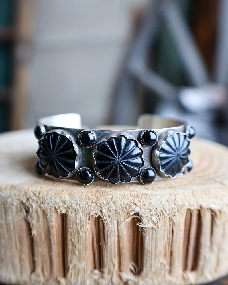 Richard Schmidt Onyx Starburst Cuff