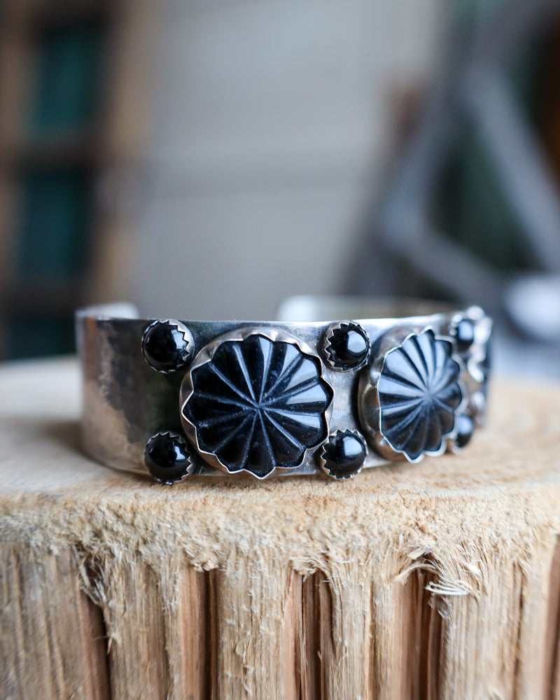 Richard Schmidt Onyx Starburst Cuff