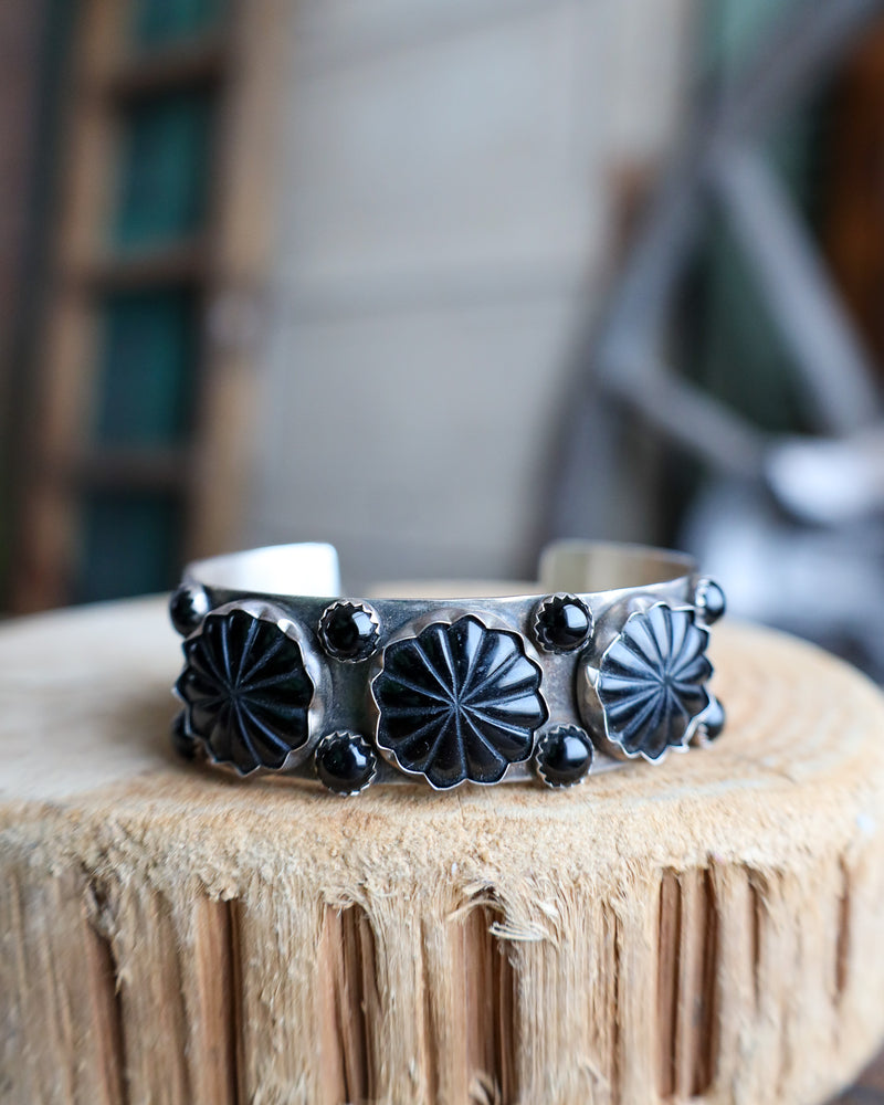 Richard Schmidt Onyx Starburst Cuff