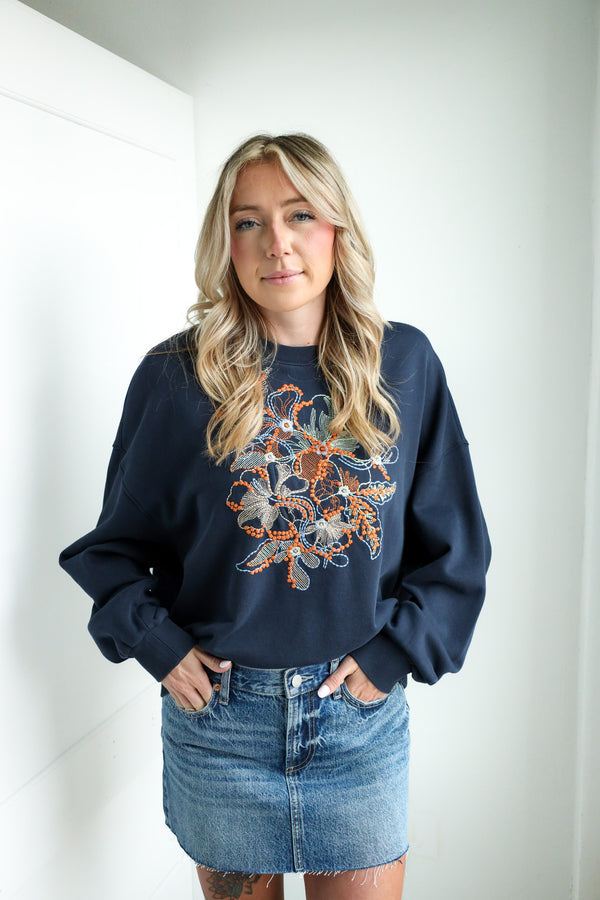 Driftwood Teddy 3d Floral Top 