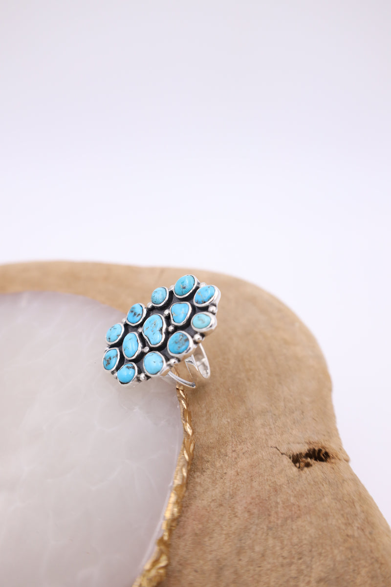 TURQUOISE CLUSTER NOMAD RING