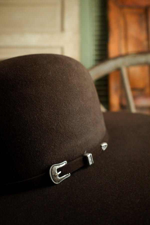 Atwood 5X Open Crown 5" Hat- Chocolate 