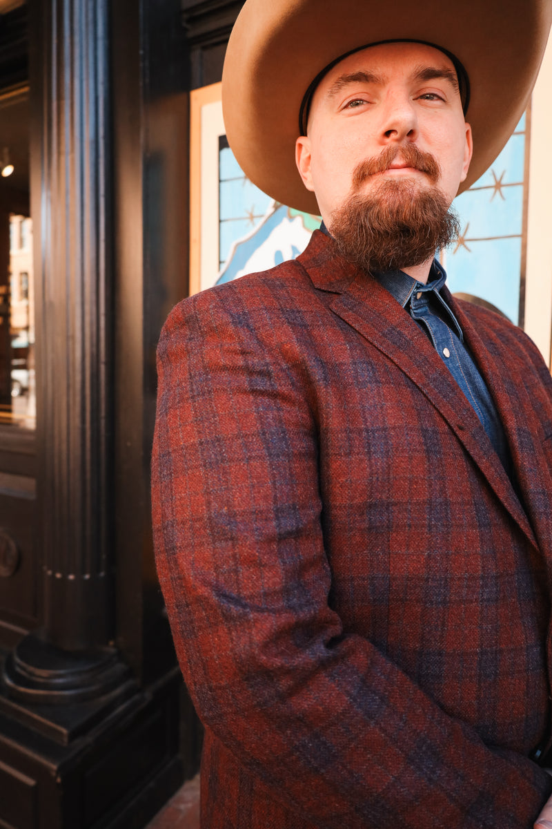 BILLY REID PLAID BRICK SPORT COAT 