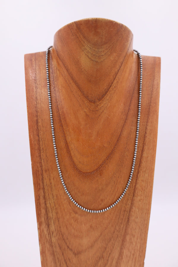 18" Navajo Pearls 3MM Necklace