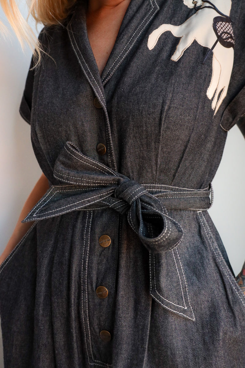 Ranna Gill Phoenix Collared Horse Jumpsuit 