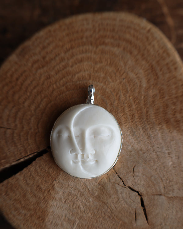 Coreen Cordova Moon 2 Faces Pendant 