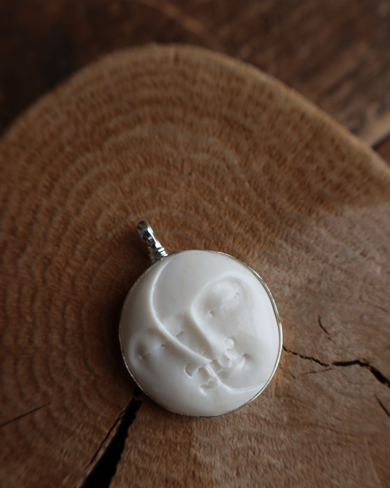 Coreen Cordova Moon 2 Faces Pendant 